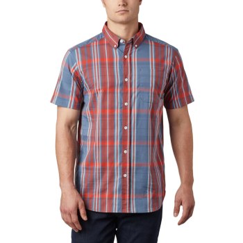 Columbia Rapid Rivers II Short Sleeve Tall, Camisa Rojos Para Hombre | 329458-TJR